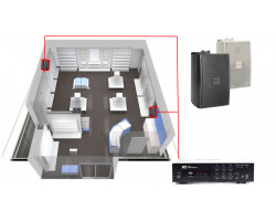 Акустическая система для магазина 2 настенных динамиков BOSCH